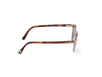 Shiny Light Brown Male Sunglasses Tom Ford 889214531728
