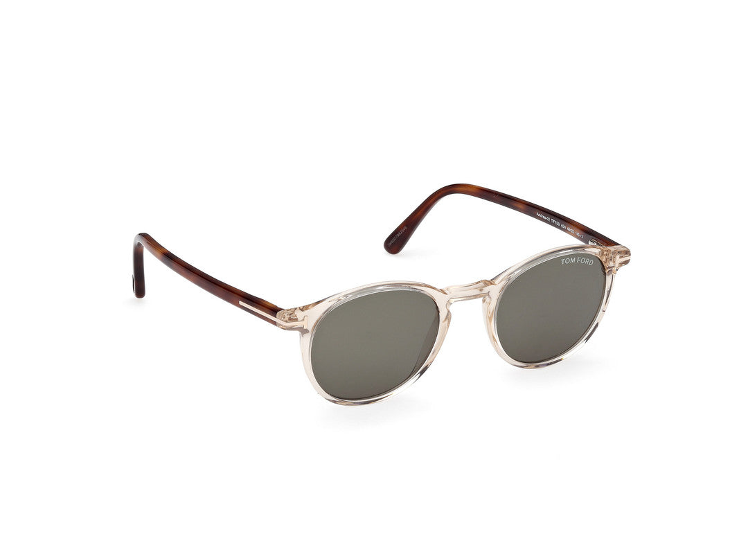 Shiny Light Brown Male Sunglasses Tom Ford 889214531728