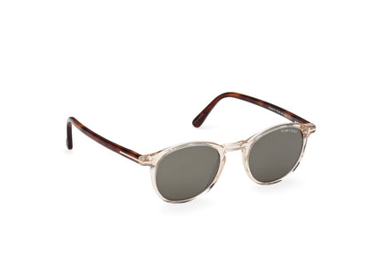 Shiny Light Brown Male Sunglasses Tom Ford 889214531728
