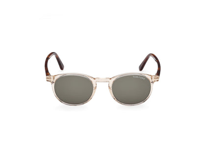 Shiny Light Brown Male Sunglasses Tom Ford 889214531728