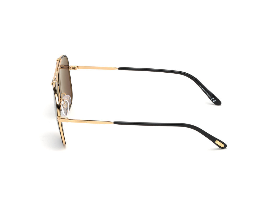 Shiny Deep Gold Male Sunglasses Tom Ford 889214027771