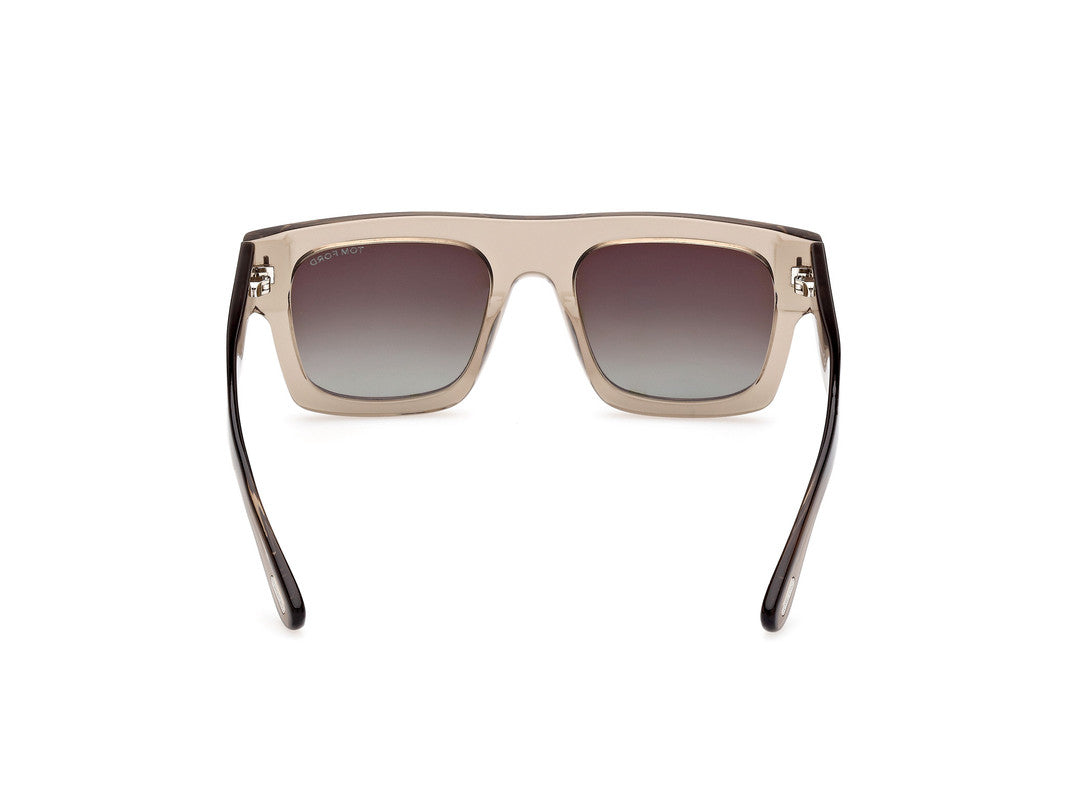 Shiny Light Brown Male Sunglasses Tom Ford 889214369017