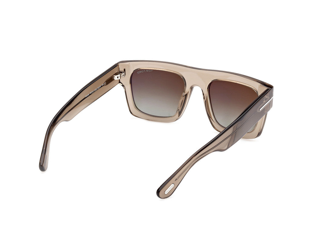 Shiny Light Brown Male Sunglasses Tom Ford 889214369017