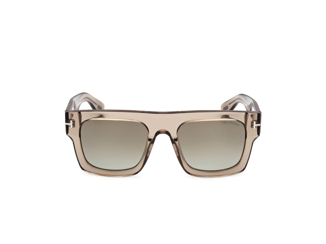 Shiny Light Brown Male Sunglasses Tom Ford 889214369017