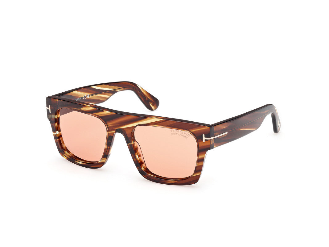 Coloured Havana Male Sunglasses Tom Ford 889214551757