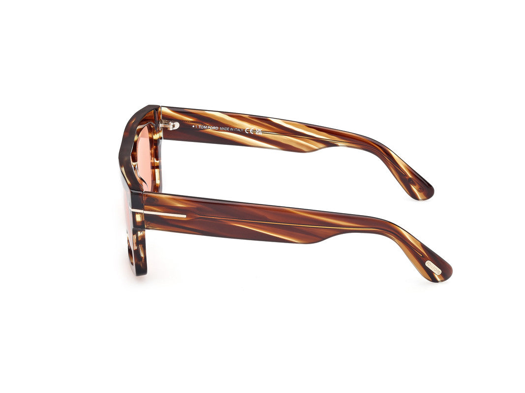 Coloured Havana Male Sunglasses Tom Ford 889214551757