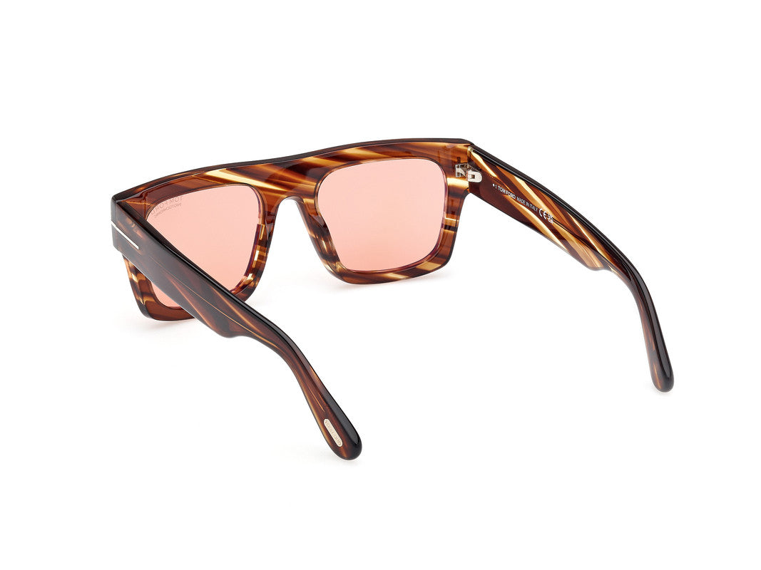 Coloured Havana Male Sunglasses Tom Ford 889214551757