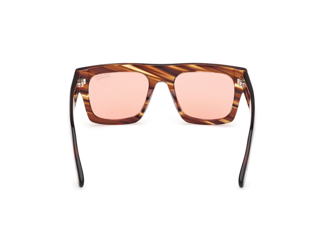 Coloured Havana Male Sunglasses Tom Ford 889214551757