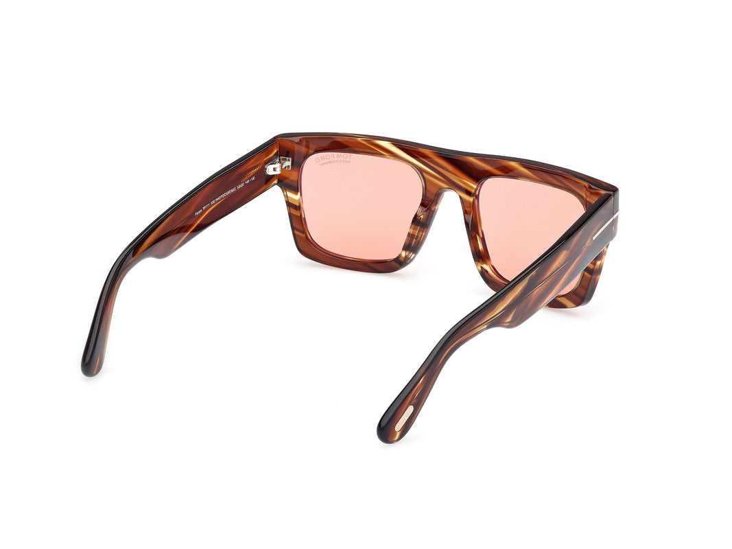 Coloured Havana Male Sunglasses Tom Ford 889214551757