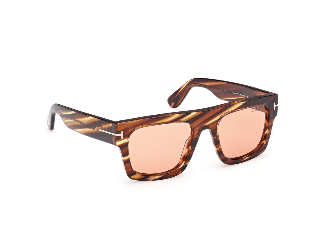 Coloured Havana Male Sunglasses Tom Ford 889214551757