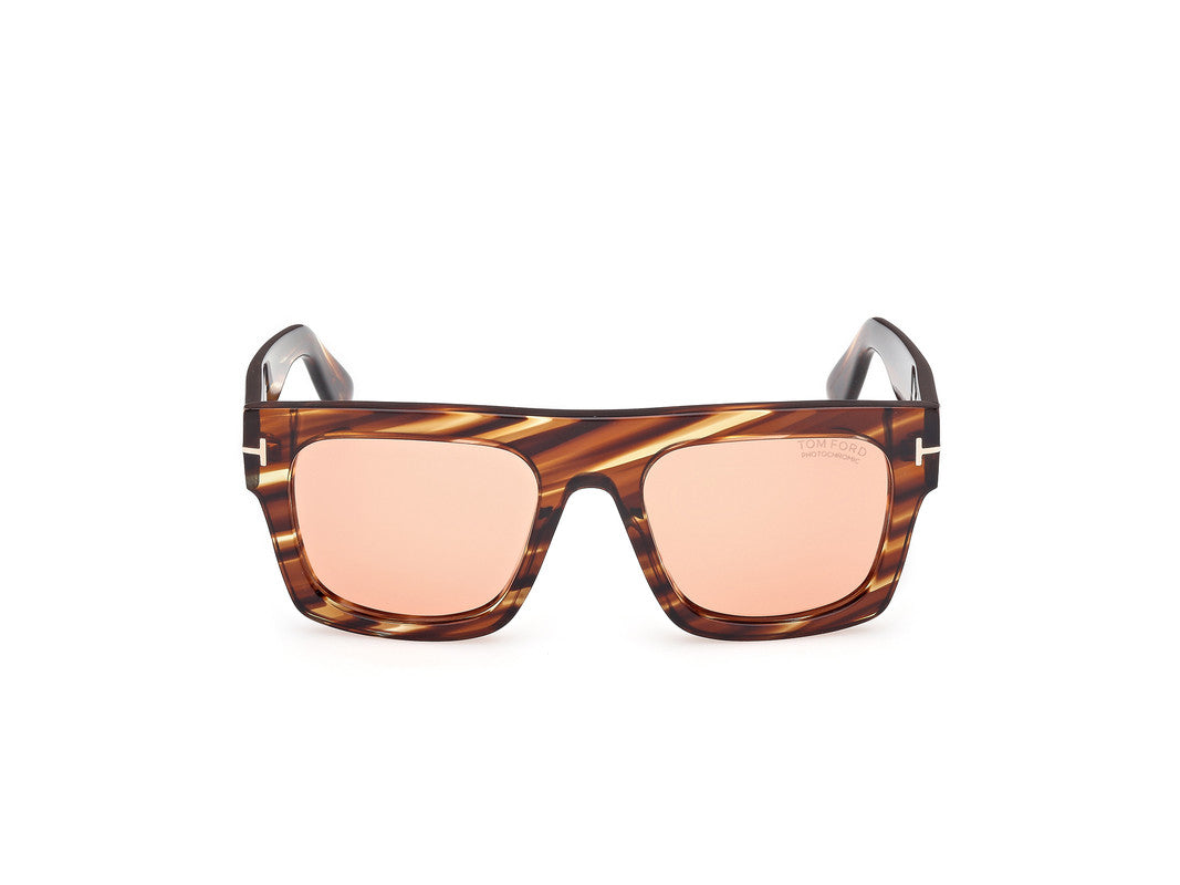 Coloured Havana Male Sunglasses Tom Ford 889214551757