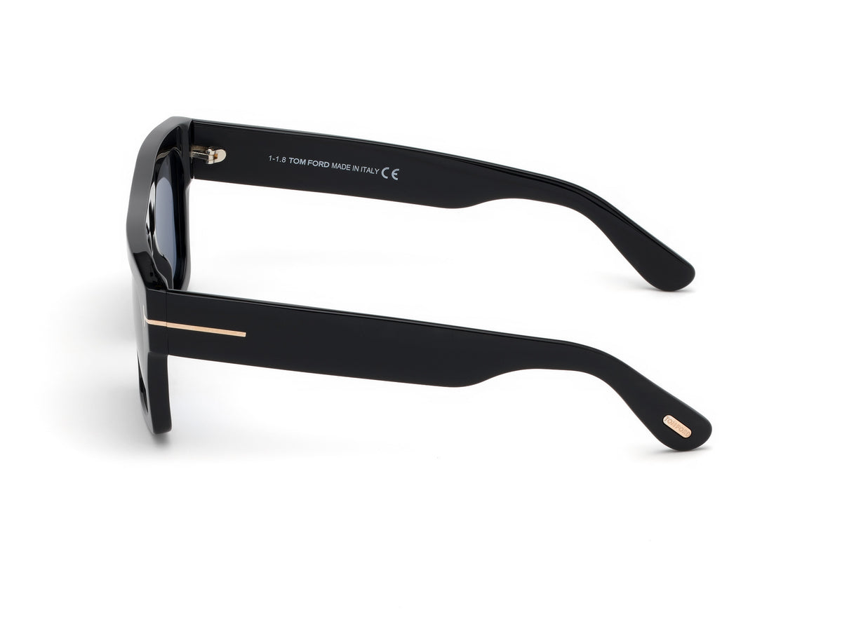 Shiny Black Smoke Male Sunglasses Tom Ford 889214029614