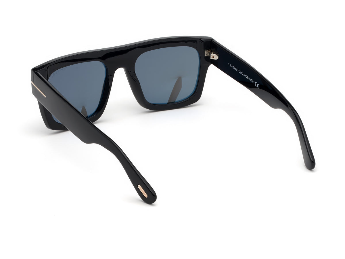 Shiny Black Smoke Male Sunglasses Tom Ford 889214029614