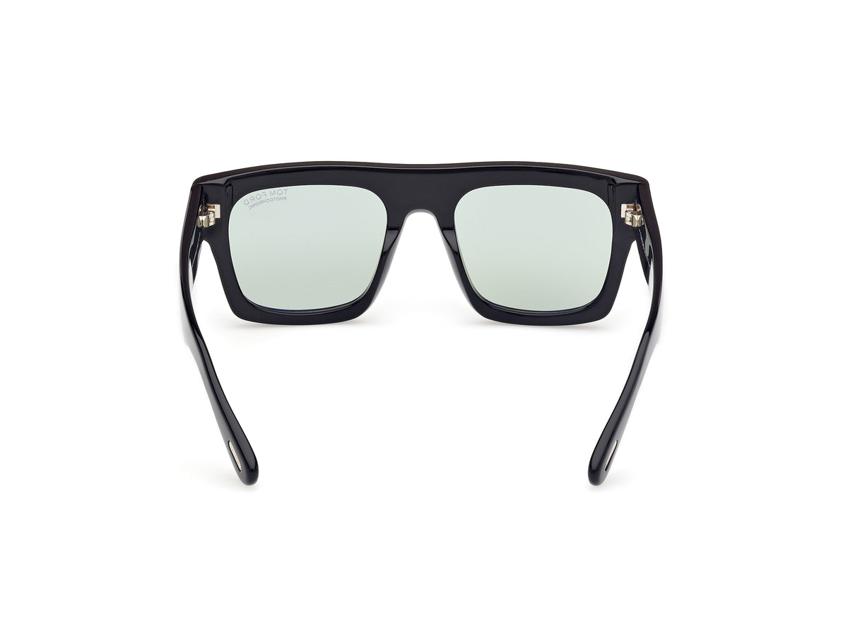 Shiny Black Green Male Sunglasses Tom Ford 889214551740