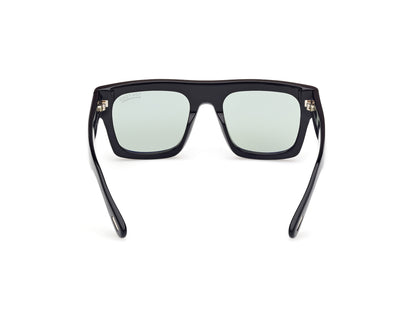 Shiny Black Green Male Sunglasses Tom Ford 889214551740