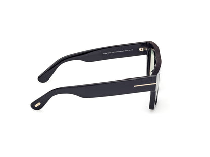 Shiny Black Green Male Sunglasses Tom Ford 889214551740