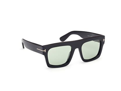Shiny Black Green Male Sunglasses Tom Ford 889214551740
