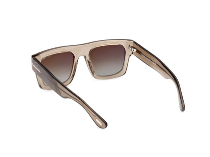 Light Brown Green Mirror Male Sunglasses Tom Ford 889214369017