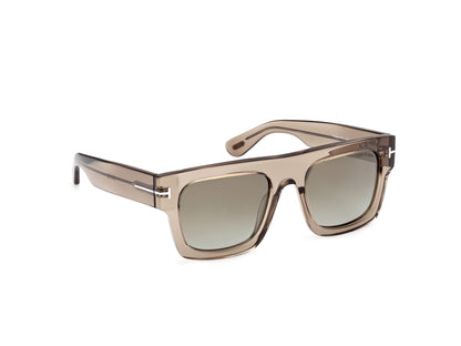 Light Brown Green Mirror Male Sunglasses Tom Ford 889214369017