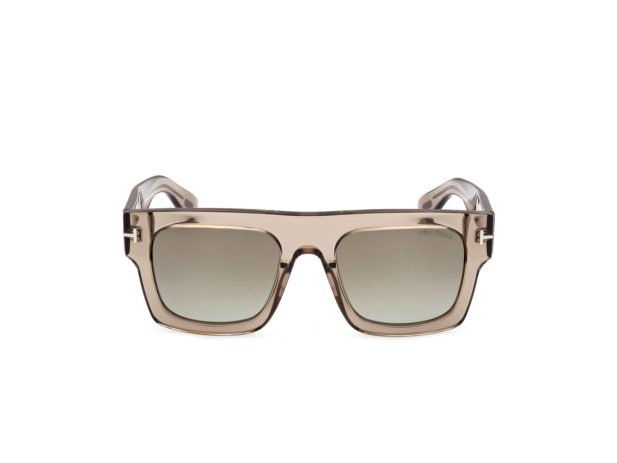 Light Brown Green Mirror Male Sunglasses Tom Ford 889214369017