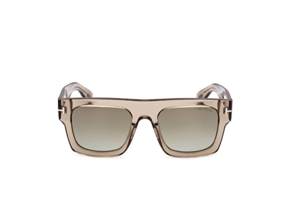 Light Brown Green Mirror Male Sunglasses Tom Ford 889214369017