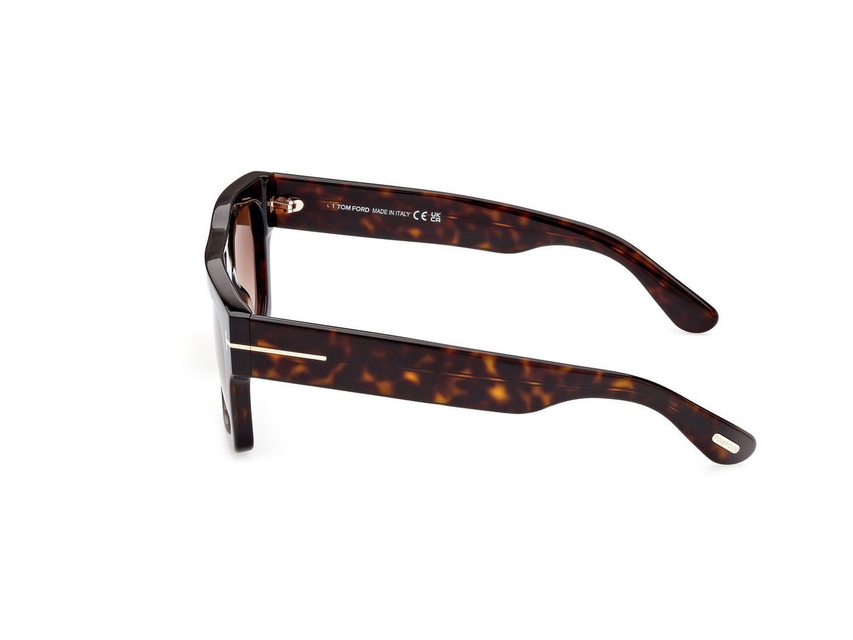 Dark Havana Gradient Brown Male Sunglasses Tom Ford 889214369024