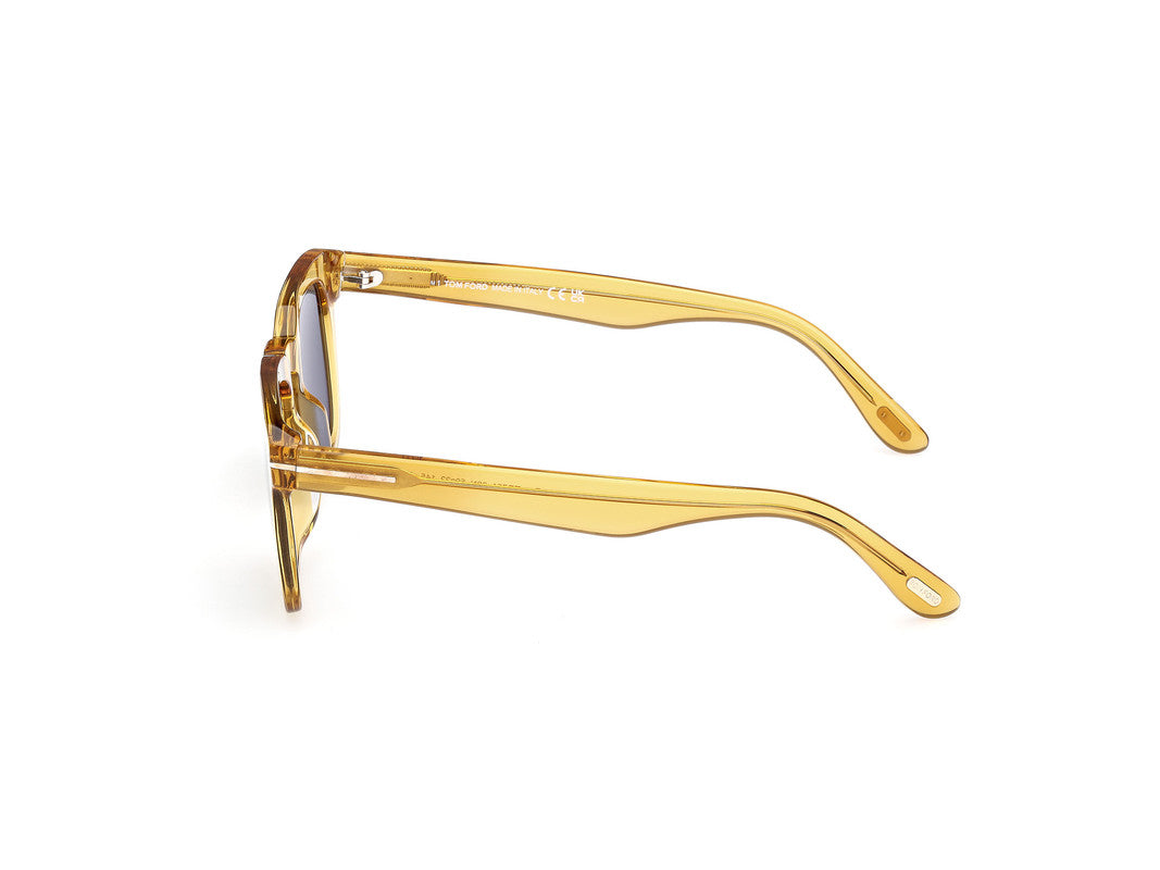 Shiny Light Yellow Male Sunglasses Tom Ford 889214551917