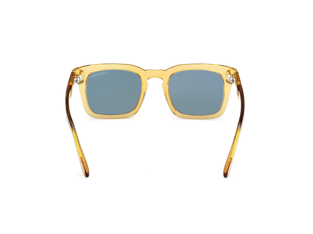 Shiny Light Yellow Male Sunglasses Tom Ford 889214551917