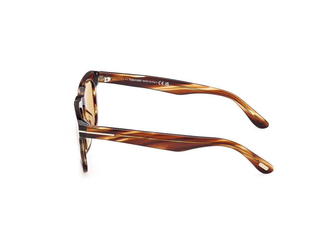 Blonde Havana Male Sunglasses Tom Ford 889214551924