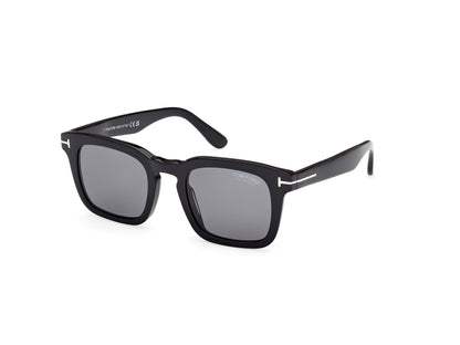 Shiny Black Smoke Polarized Male Sunglasses Tom Ford 889214551900