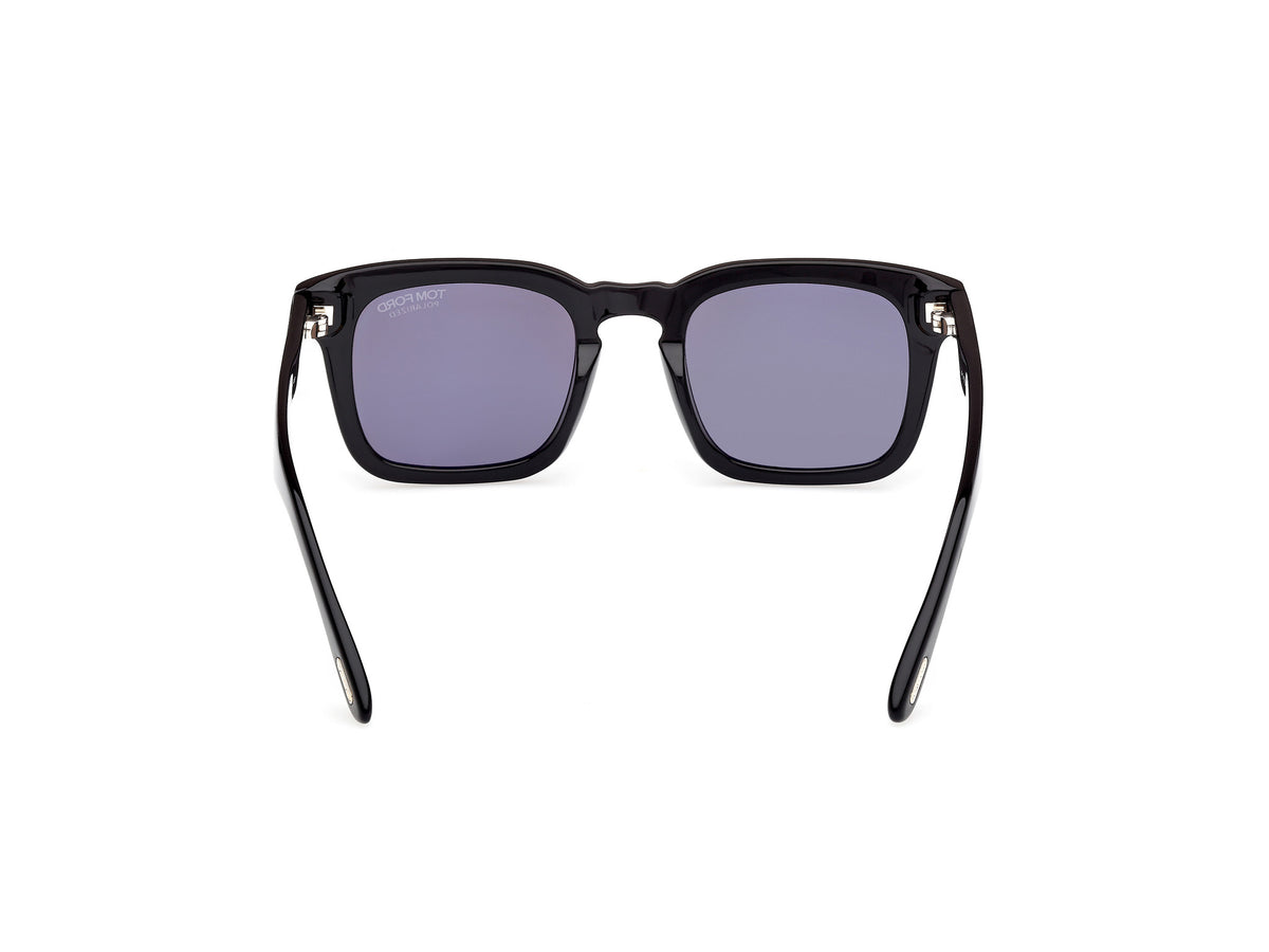Shiny Black Smoke Polarized Male Sunglasses Tom Ford 889214551900