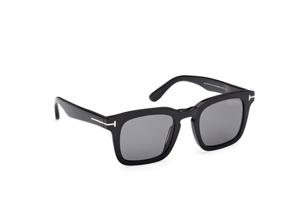 Shiny Black Smoke Polarized Male Sunglasses Tom Ford 889214551900