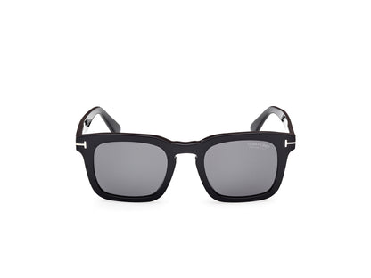 Shiny Black Smoke Polarized Male Sunglasses Tom Ford 889214551900