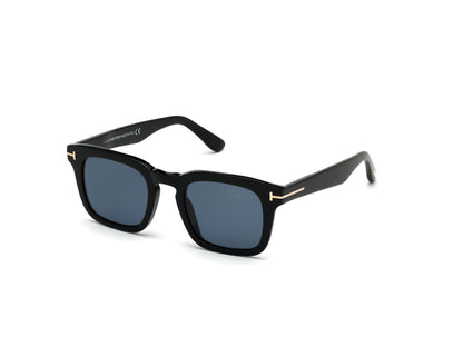 Shiny Black Blue Male Sunglasses Tom Ford 889214095893 889214095930