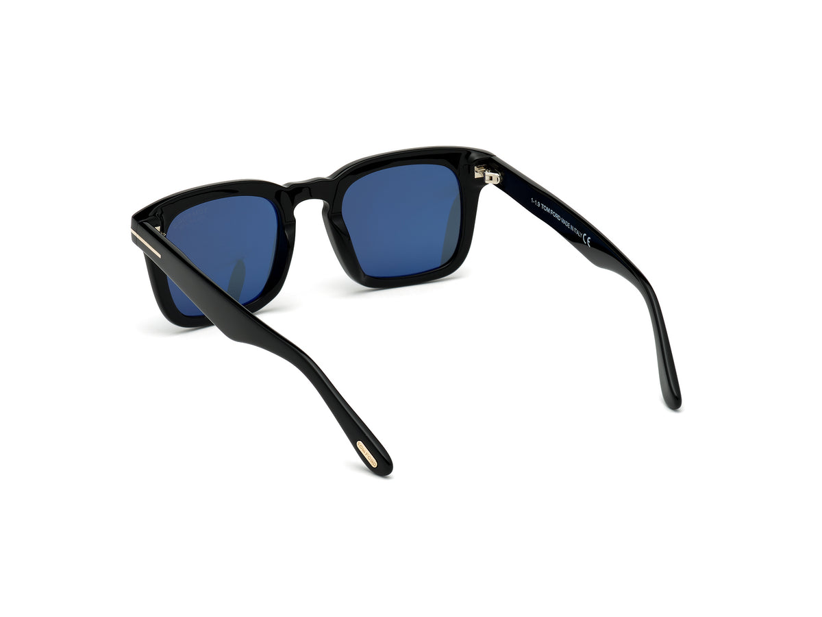 Shiny Black Blue Male Sunglasses Tom Ford 889214095893 889214095930