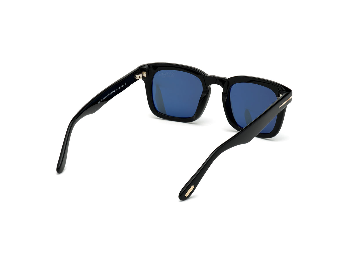 Shiny Black Blue Male Sunglasses Tom Ford 889214095893 889214095930