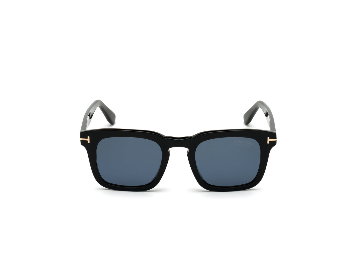Shiny Black Blue Male Sunglasses Tom Ford 889214095893 889214095930