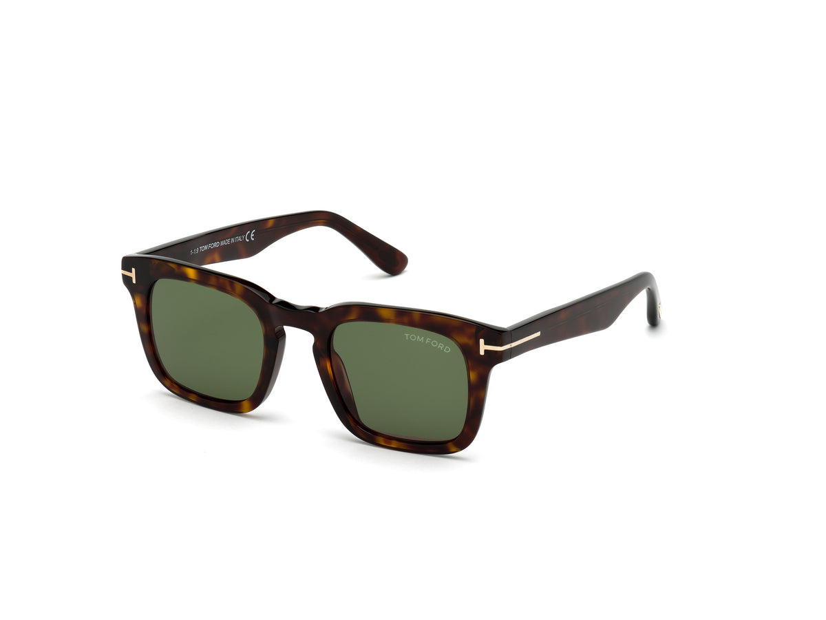 Dark Havana Green Male Sunglasses Tom Ford 889214095909 889214095947