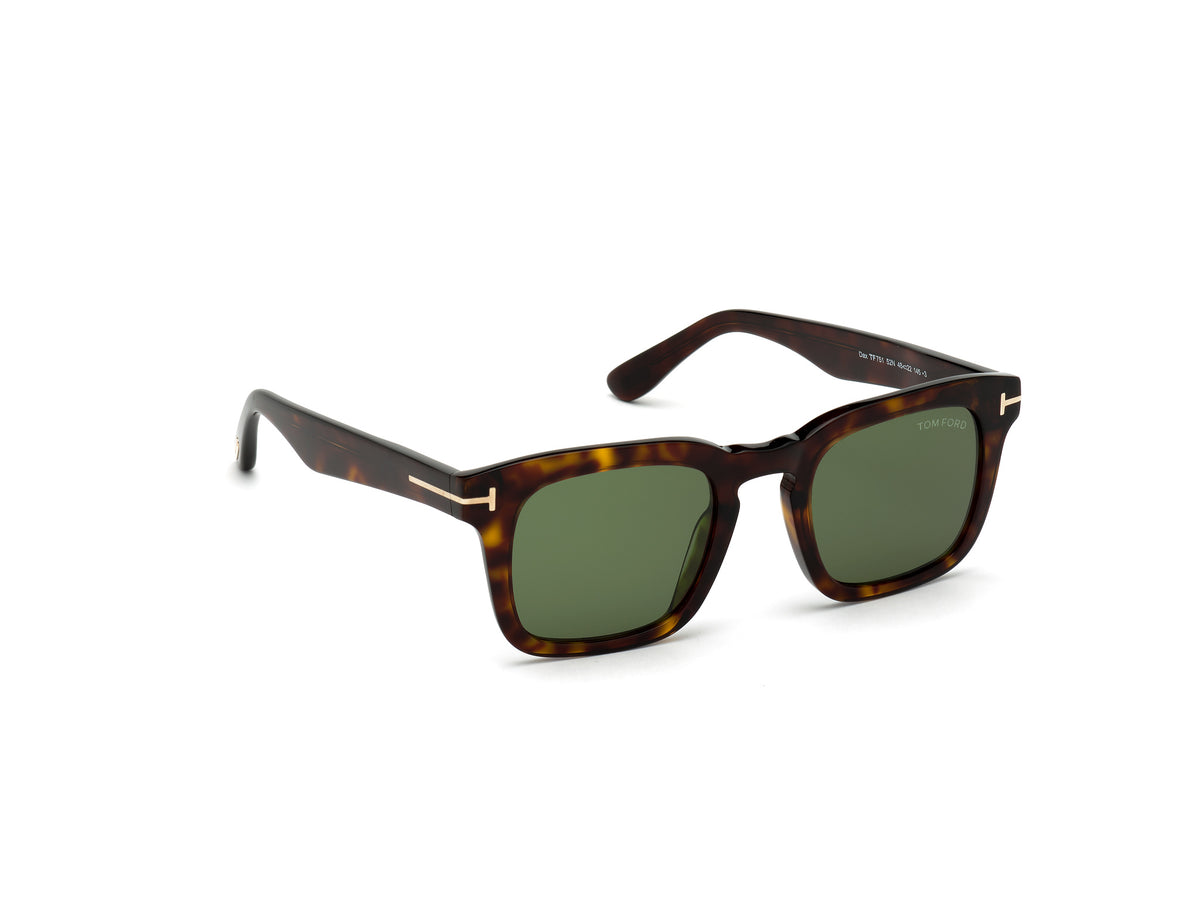 Dark Havana Green Male Sunglasses Tom Ford 889214095909 889214095947