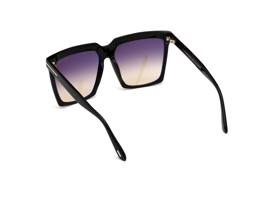 Shiny Black Female Sunglasses Tom Ford 889214096425