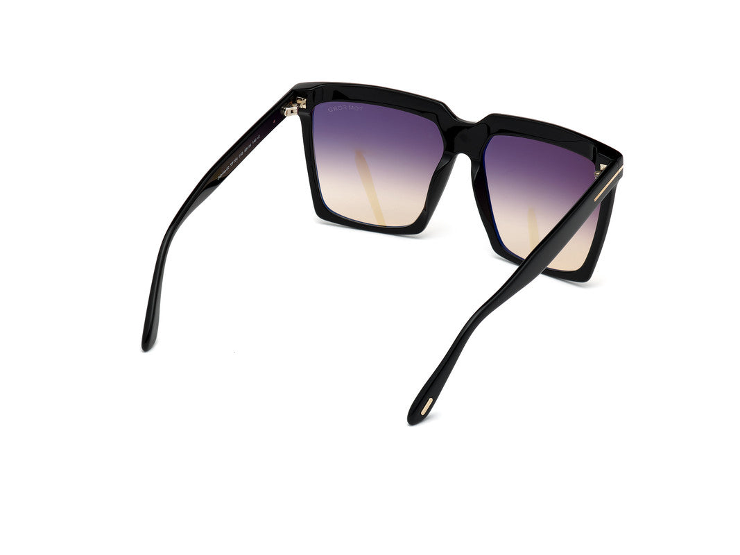 Shiny Black Female Sunglasses Tom Ford 889214096425