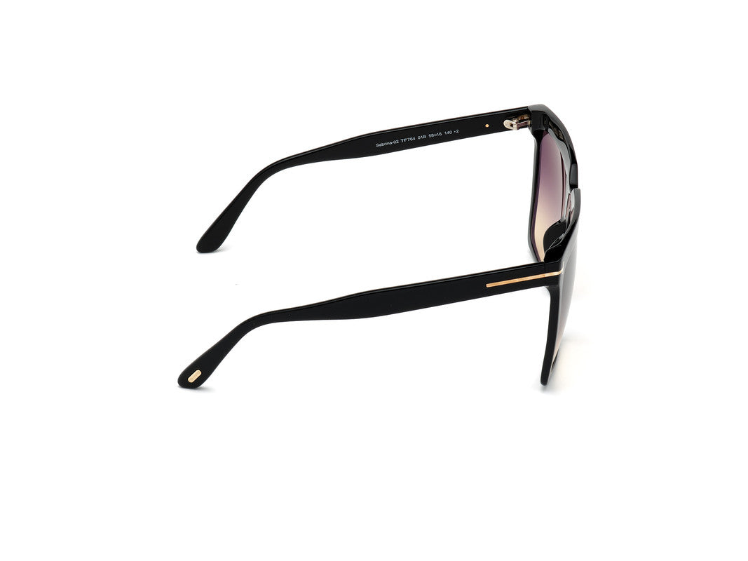 Shiny Black Female Sunglasses Tom Ford 889214096425