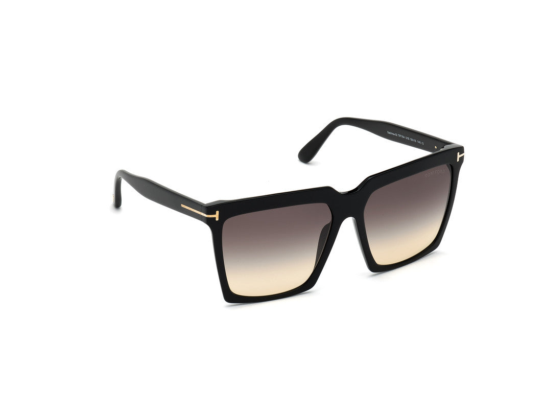 Shiny Black Female Sunglasses Tom Ford 889214096425