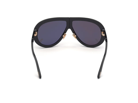 Shiny Black Unisex Sunglasses Tom Ford 889214219022