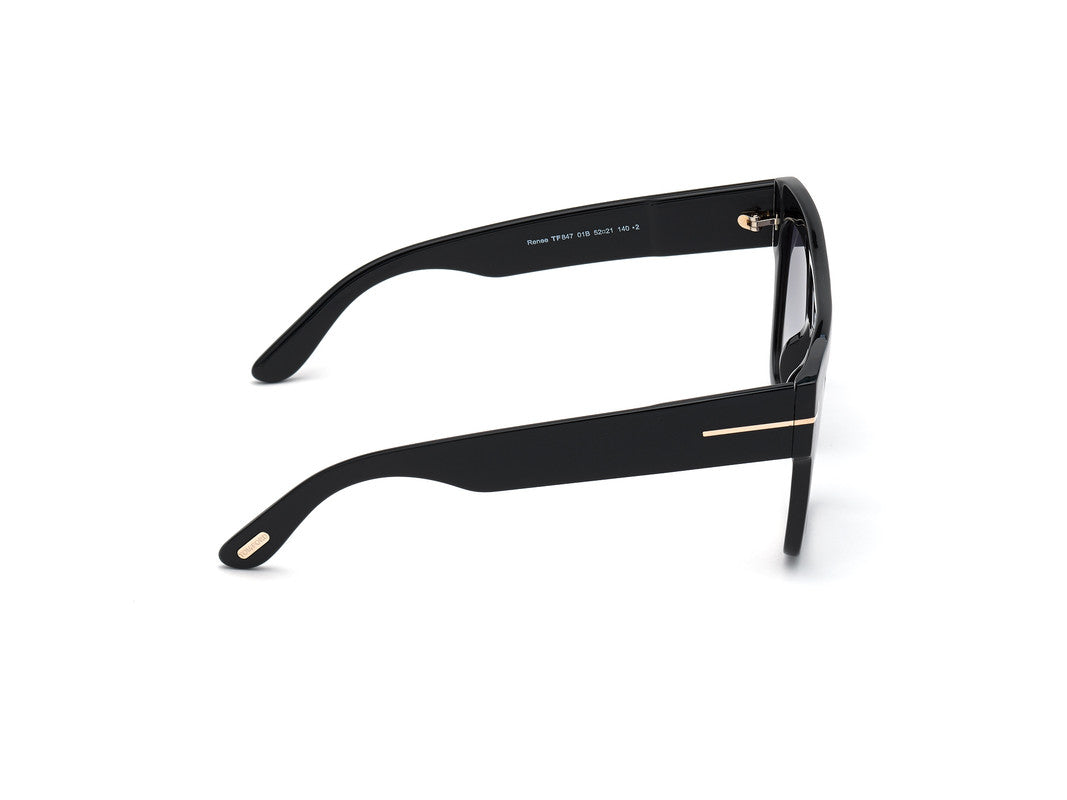 Shiny Black Female Sunglasses Tom Ford 889214261823