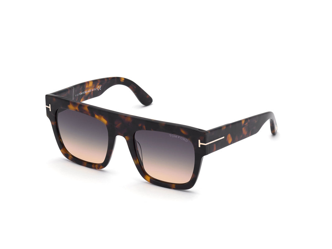 Dark Havana Female Sunglasses Tom Ford 889214219534