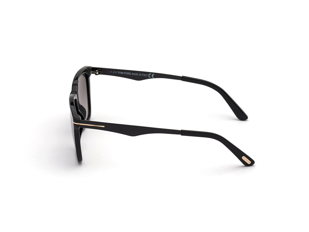 Shiny Black Male Sunglasses Tom Ford 889214243904