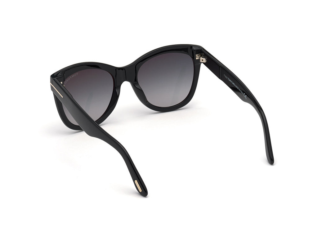 Shiny Black Female Sunglasses Tom Ford 889214244369