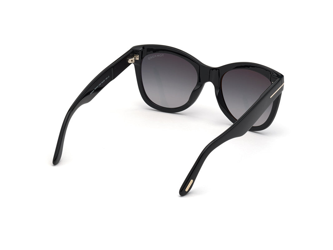 Shiny Black Female Sunglasses Tom Ford 889214244369