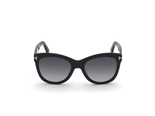 Shiny Black Female Sunglasses Tom Ford 889214244369